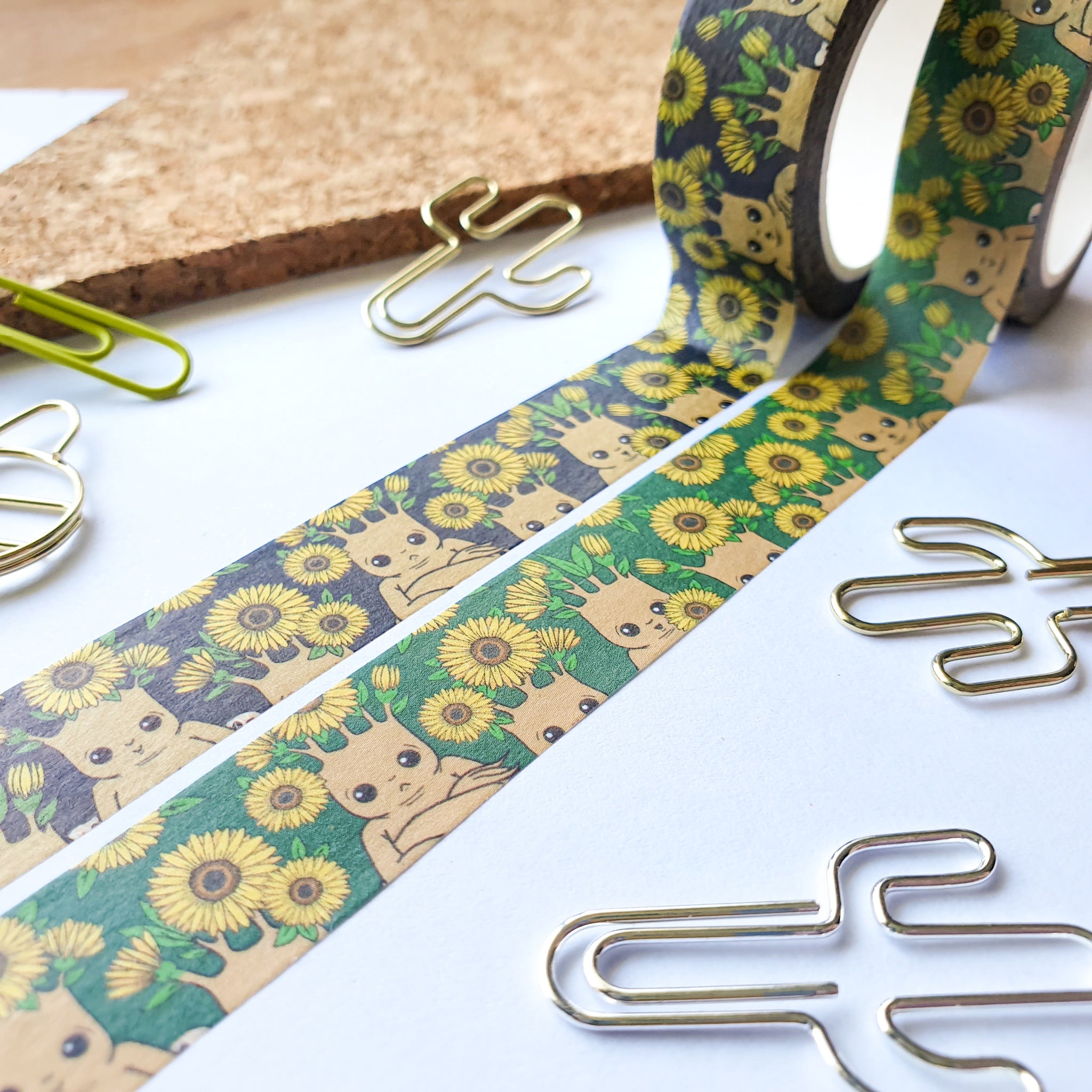 Sunflower Mandrakes Washi Tape (2 Colour Options)