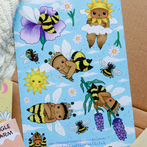 Summer Bees Sticker Sheet