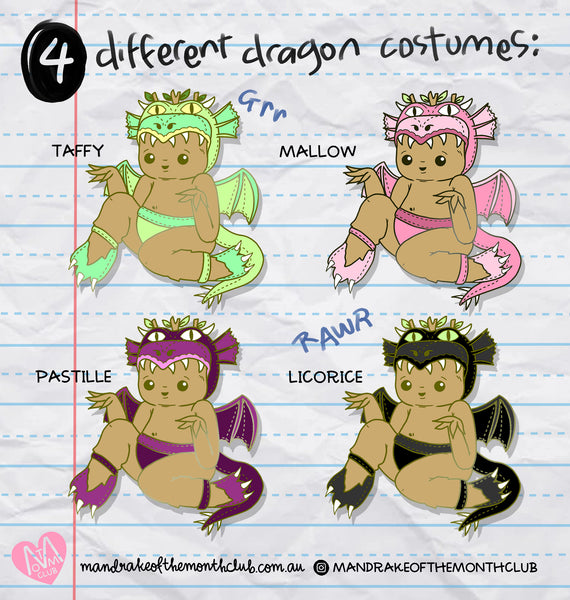 Dragon Dress-Up Pin | 4 Colours